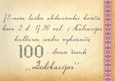 KVIETIMAS100